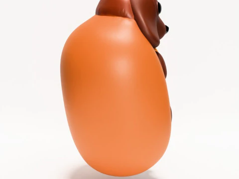 Brinquedo para cachorro-quente Dachshund com impress&atilde;o 3D Modelo 3D