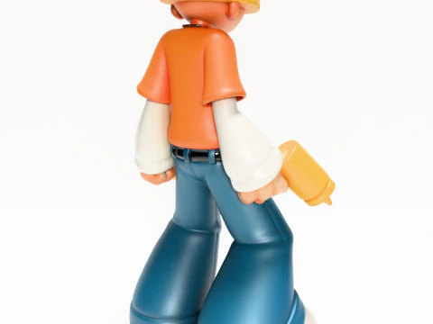 3D Printing Numbuh 4 Wallabee Wally Beetles Kids Next Door toy 3D Model
