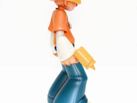 3D Printing Numbuh 4 Wallabee Wally Beetles Kids Next Door toy 3D Model