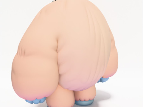 Mainan Pop Mart Gaya Salju Yeti Chibi Sofubi Cetak 3D Model 3D