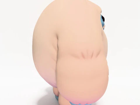 3D Printing Snow Yeti Chibi Sofubi Style Pop Mart toy 3D Model