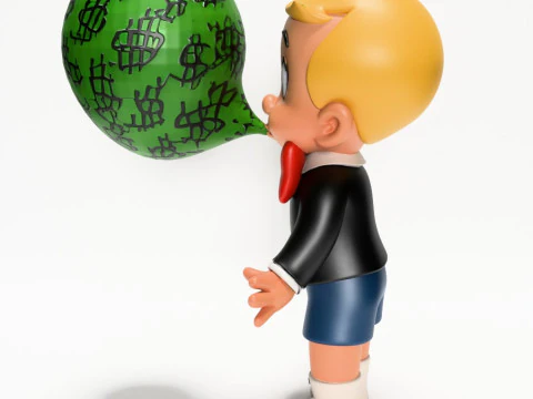 3D Printing Poor Little Richie Rich Boy Cash Bubble Gum Kid Harvey Comics toy 3D Model