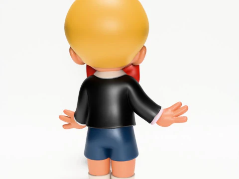 3D Printing Poor Little Richie Rich Boy Cash Bubble Gum Kid Harvey Comics toy 3D Model