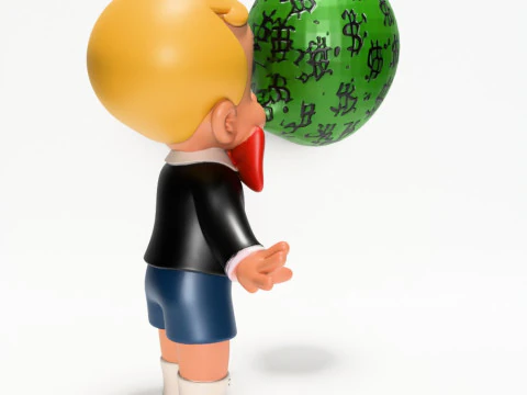 3D Printing Poor Little Richie Rich Boy Cash Bubble Gum Kid Harvey Comics toy 3D Model