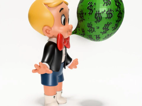 3D Printing Poor Little Richie Rich Boy Cash Bubble Gum Kid Harvey Comics toy 3D Model