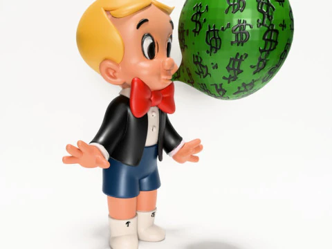 3D Printing Poor Little Richie Rich Boy Cash Bubble Gum Kid Harvey Comics toy 3D Model