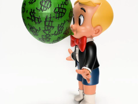 3D Printing Poor Little Richie Rich Boy Cash Bubble Gum Kid Harvey Comics toy 3D Model