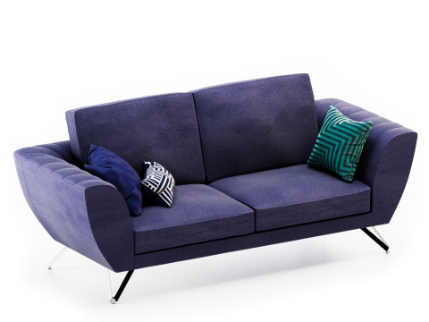 Caractere large 3seat sofa Modelo 3D