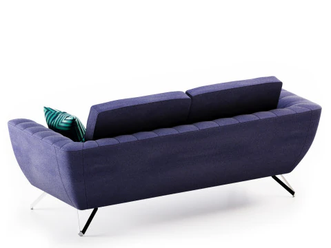 Caractere large 3seat sofa 3D Model