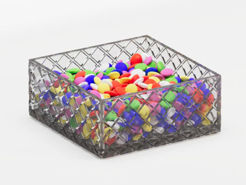 Crystal candy jar 3D Model