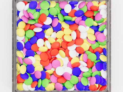 Crystal candy jar Modello 3D