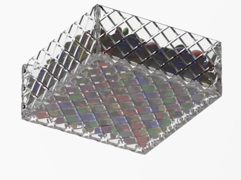 Crystal candy jar Modello 3D