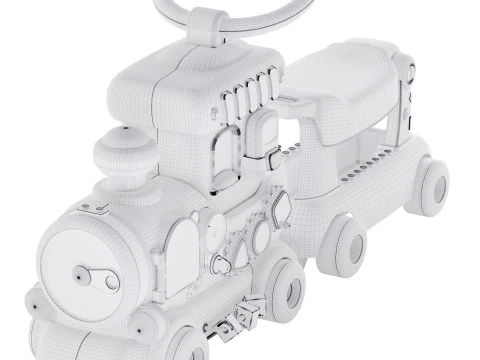 Kids lucky train 3D Model