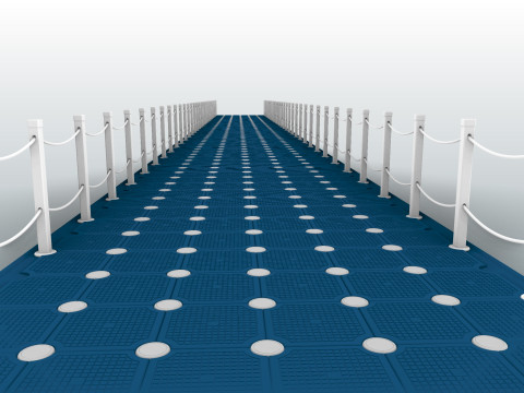 Floating dock 3D मॉडल