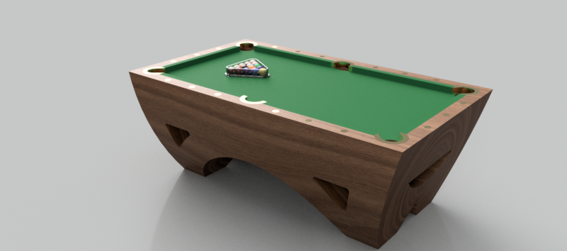 Billiard Table 3D 模型 .c4d .max .obj .3ds .fbx .stl .blend 