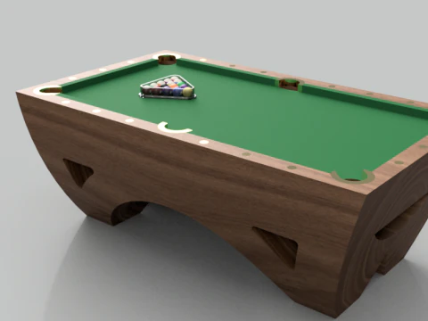 Billardtisch 3D Modell