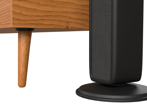 Modern TV Unit with Floor Speakers PBR for Interior Visualization Games 3D Модель