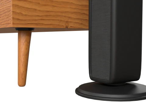 Modern TV Unit with Floor Speakers PBR for Interior Visualization Games 3D Model