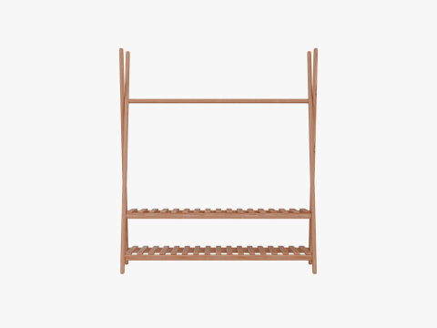 Coat Rack GameReady Furniture Asset Modello 3D