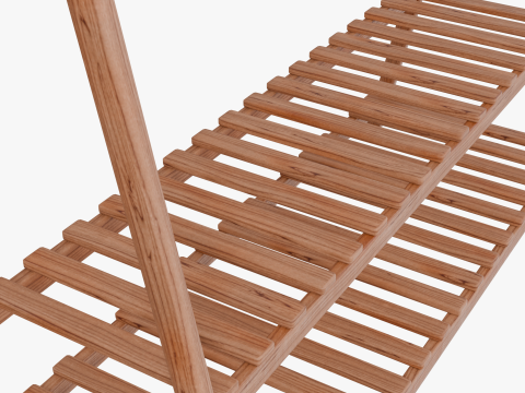 Coat Rack GameReady Furniture Asset Modello 3D