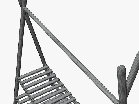 Coat Rack GameReady Furniture Asset 3D Model