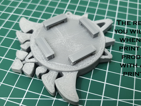 Mondstadt Vision Set for 3D Printing -- Genshin Impact -- Vision Frame and 7 Different Stone 3D Baskı Modeli