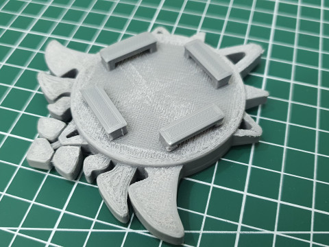 Mondstadt Vision Set for 3D Printing -- Genshin Impact -- Vision Frame and 7 Different Stone 3D Baskı Modeli