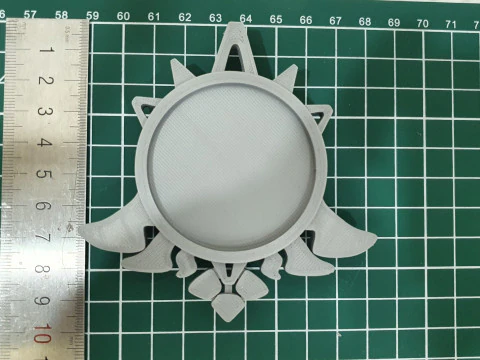 3D 프린팅을 위한 Mondstadt 비전 세트 -- Genshin Impact -- 비전 프레임과 7개의 다른 돌 3D 프린트 모델