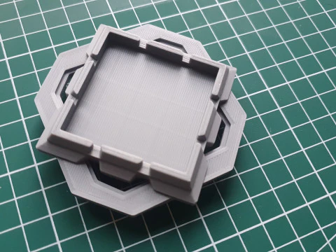 Liyue Vision Set for 3D Printing -- Genshin Impact -- Vision Frame and 7 Different Stone 3D Print Model
