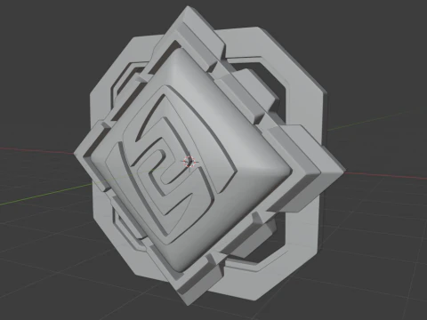 Liyue Vision Set for 3D Printing -- Genshin Impact -- Vision Frame and 7 Different Stone 3D Print Model