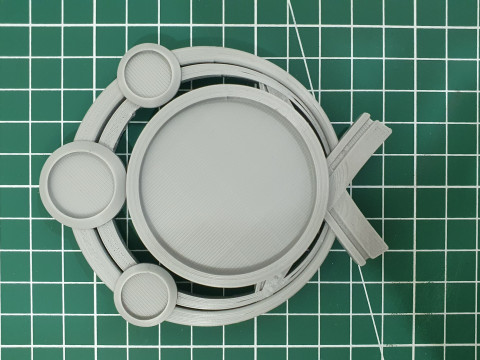 Inazuma Vision Set for 3D Printing -- Genshin Impact -- Vision Frame and 7 Different Stone 3D प्रिंट मॉडल