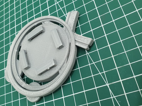 Inazuma Vision Set for 3D Printing -- Genshin Impact -- Vision Frame and 7 Different Stone 3D प्रिंट मॉडल