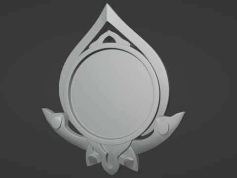 Sumeru Vision Set for 3D Printing -- Genshin Impact -- Vision Frame and 7 Different Stone 3D Print Model
