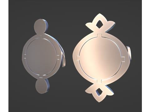 Fontaine Vision Set for 3D Printing -- Genshin Impact -- Pneuma and Ousia 3D 打印模型