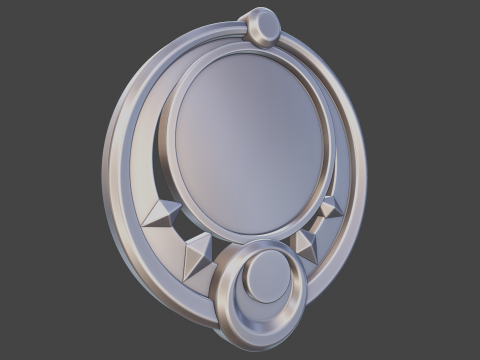 Nod Krai Vision Set for 3D Printing -- Moon Wheel -- Genshin Impact Cosplay Prop 3D Принт Модель