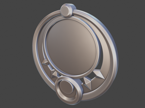 Nod Krai Vision Set for 3D Printing -- Moon Wheel -- Genshin Impact Cosplay Prop 3D Принт Модель