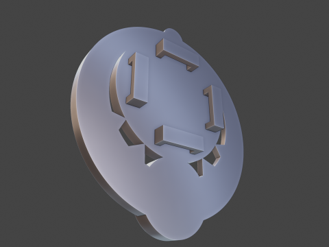Nod Krai Vision Set for 3D Printing -- Moon Wheel -- Genshin Impact Cosplay Prop 3D Принт Модель