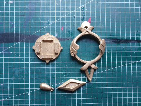 Furina Vision Set for 3D Printing -- Genshin Impact Cosplay Prop 3D Print Model