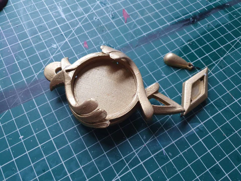 Furina Vision Set for 3D Printing -- Genshin Impact Cosplay Prop 3D Print Model