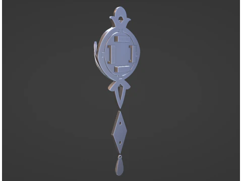 Furina Vision Set for 3D Printing -- Genshin Impact Cosplay Prop 3D Print Model
