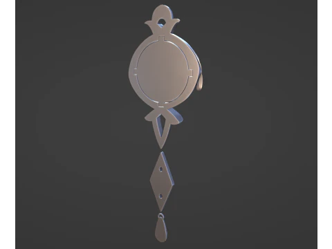 Furina Vision Set for 3D Printing -- Genshin Impact Cosplay Prop 3D Print Model