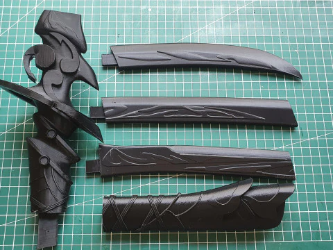 Raiden Shoguns Katana for 3D Printing -- Genshin Impact Cosplay Prop -- Musou No Hitotachi 3D Print Model
