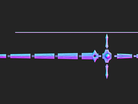 Travelers Original Swords for 3D Printing -- Genshin Impact -- Aether and Lumine 3D Print Model