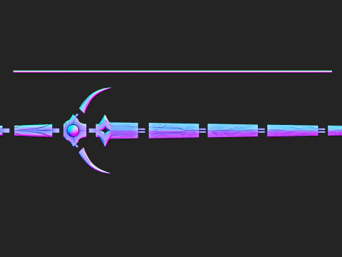 Travelers Original Swords for 3D Printing -- Genshin Impact -- Aether and Lumine 3D Print Model