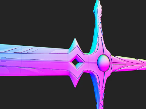 Travelers Original Swords for 3D Printing -- Genshin Impact -- Aether and Lumine 3D Print Model