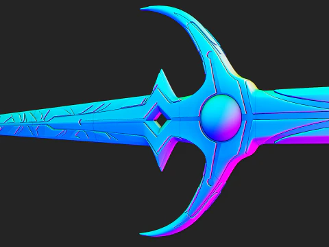 Travelers Original Swords for 3D Printing -- Genshin Impact -- Aether and Lumine 3D Print Model