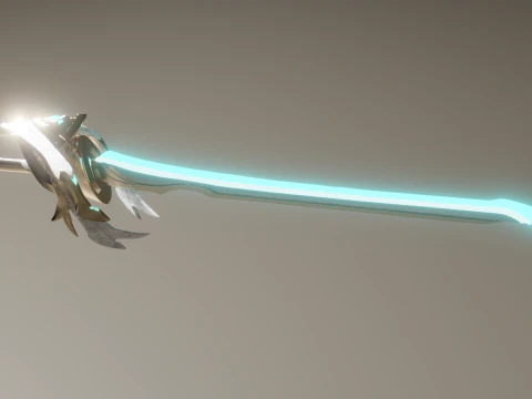 Aquila Favonia Sword for 3D Printing -- Genshin Impact Cosplay Prop 3D Print Model