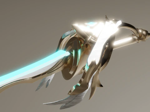 Aquila Favonia Sword for 3D Printing -- Genshin Impact Cosplay Prop 3D Print Model