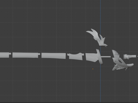 Aquila Favonia Sword for 3D Printing -- Genshin Impact Cosplay Prop 3D Принт Модель