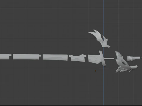Aquila Favonia Sword for 3D Printing -- Genshin Impact Cosplay Prop 3D Print Model